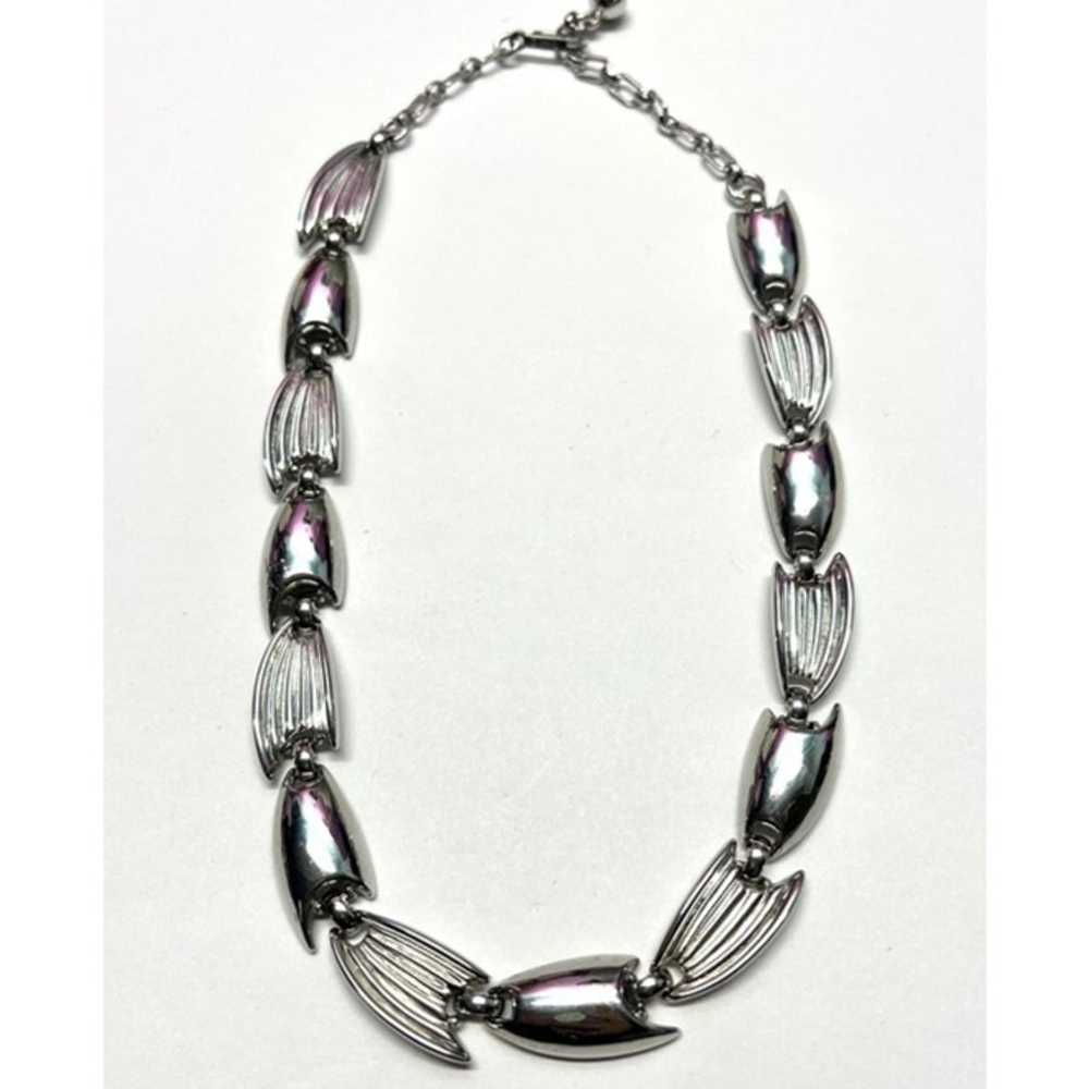 Vintage Trifari Silver Chain Necklace - image 1