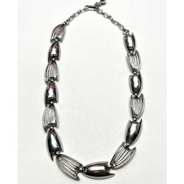 Vintage Trifari Silver Chain Necklace - image 1