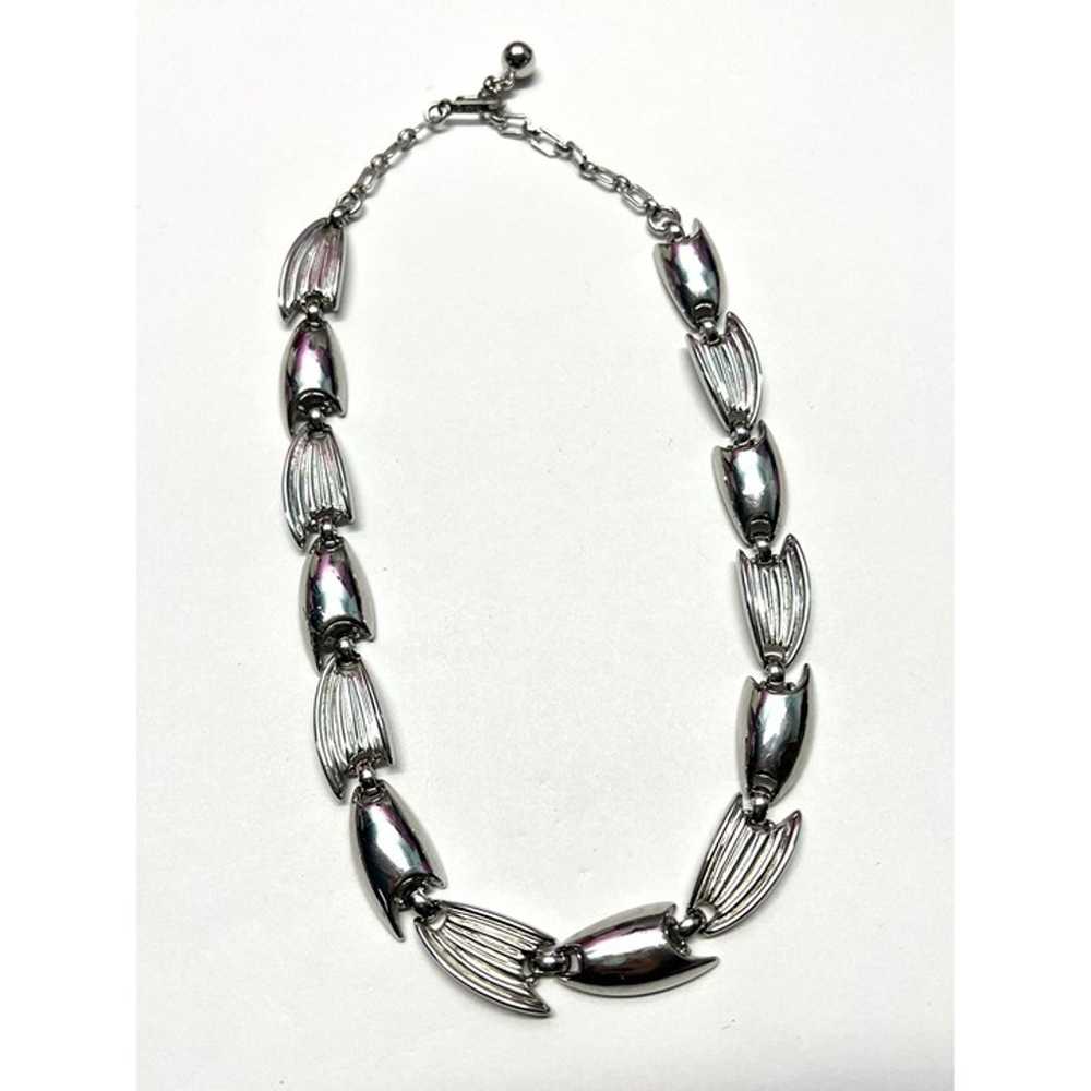 Vintage Trifari Silver Chain Necklace - image 4