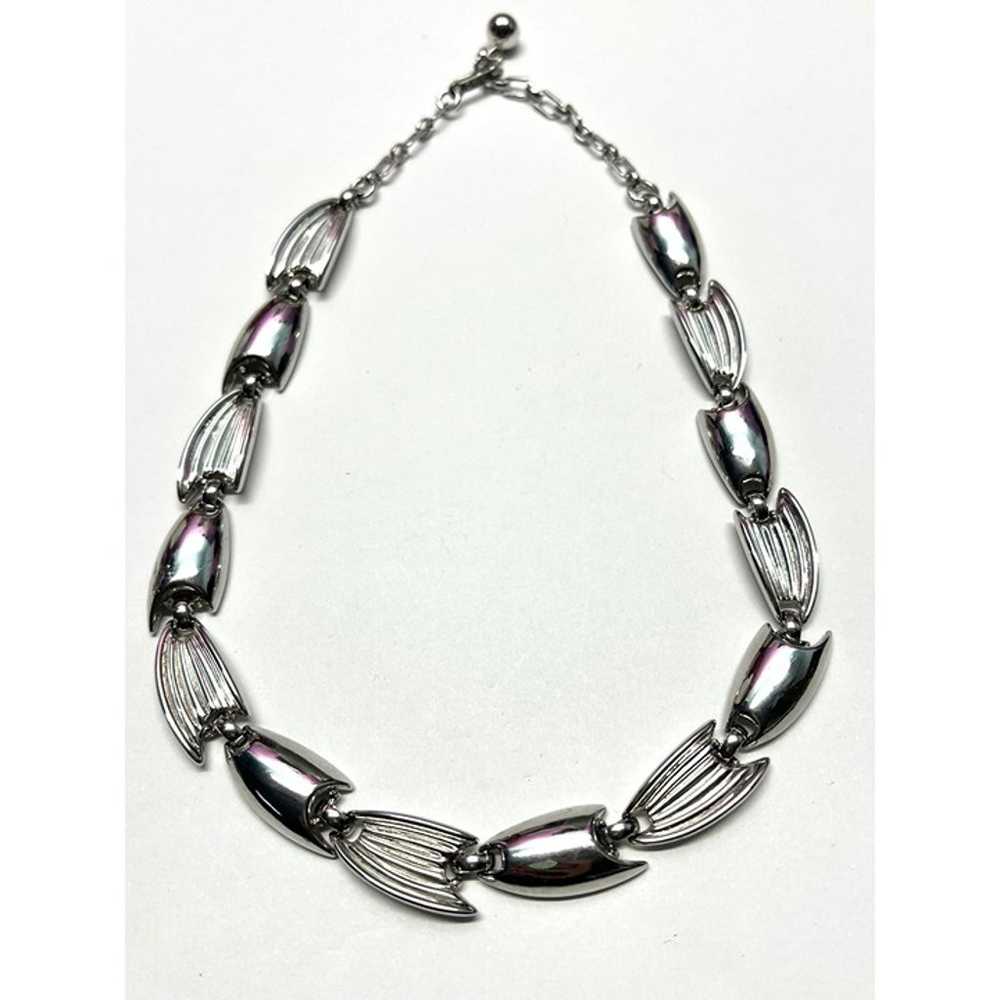 Vintage Trifari Silver Chain Necklace - image 5