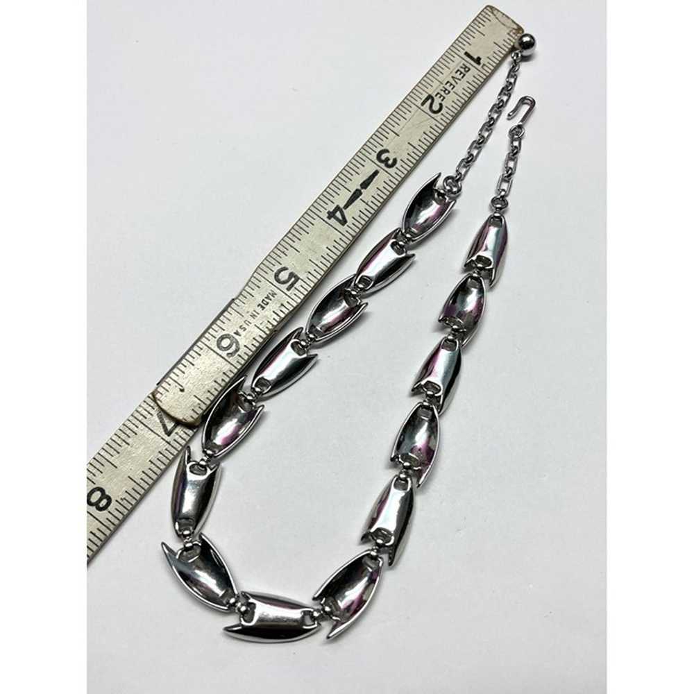Vintage Trifari Silver Chain Necklace - image 7