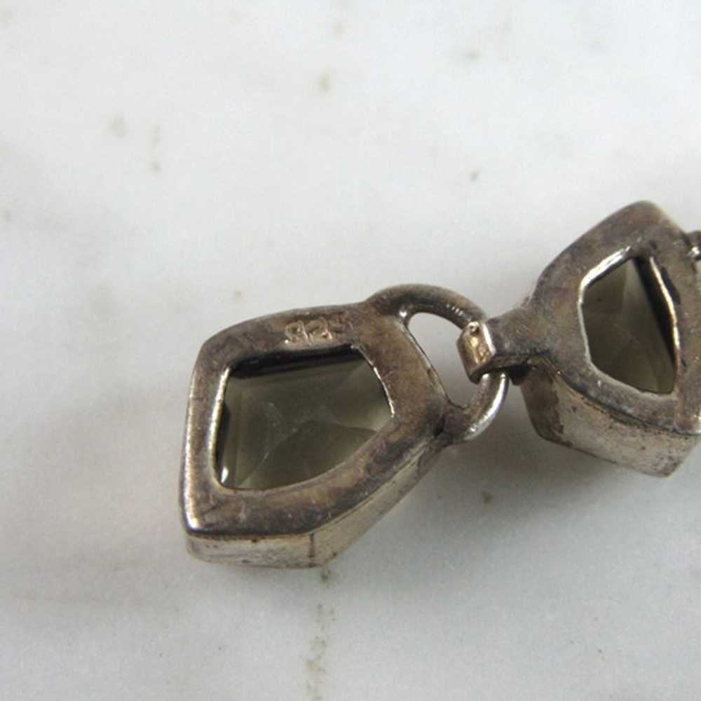 Womens Sterling Silver Modernist Earrings 11.4g E… - image 4