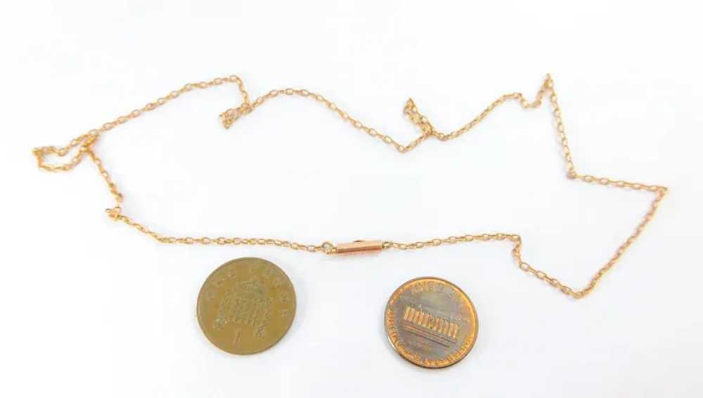 Antique EDWARDIAN 9ct Rose Gold Chain Necklace BA… - image 12