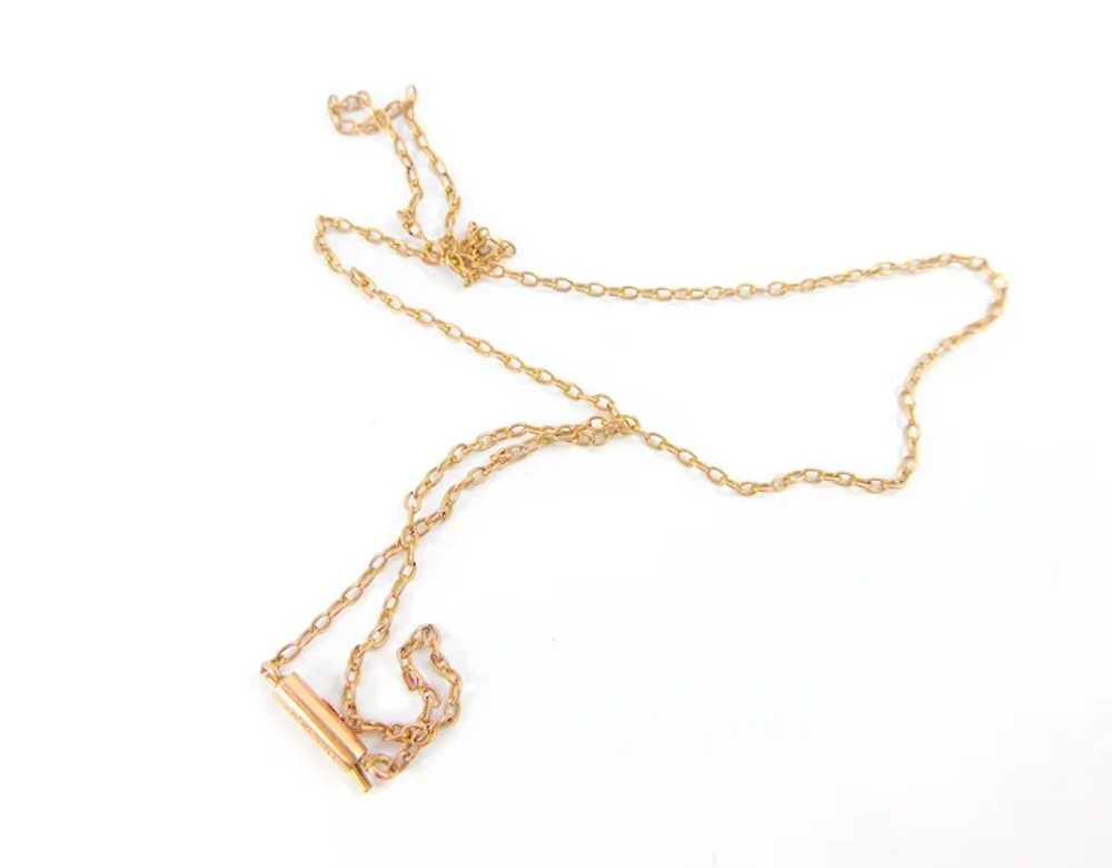 Antique EDWARDIAN 9ct Rose Gold Chain Necklace BA… - image 5