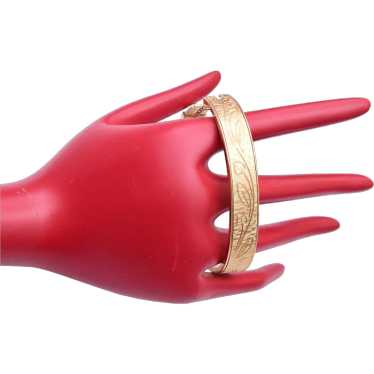 Krementz Gold Filled Hinged Bangle Bracelet