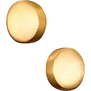 Claude Chavent Paris Geometric Oval Earrings In S… - image 1