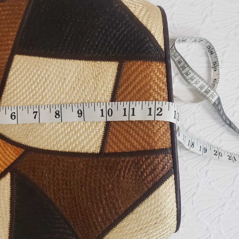 VTG LE SAC, patchwork woven straw bag - image 3