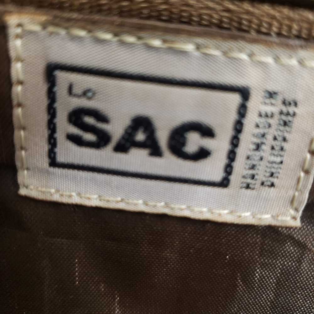 VTG LE SAC, patchwork woven straw bag - image 9