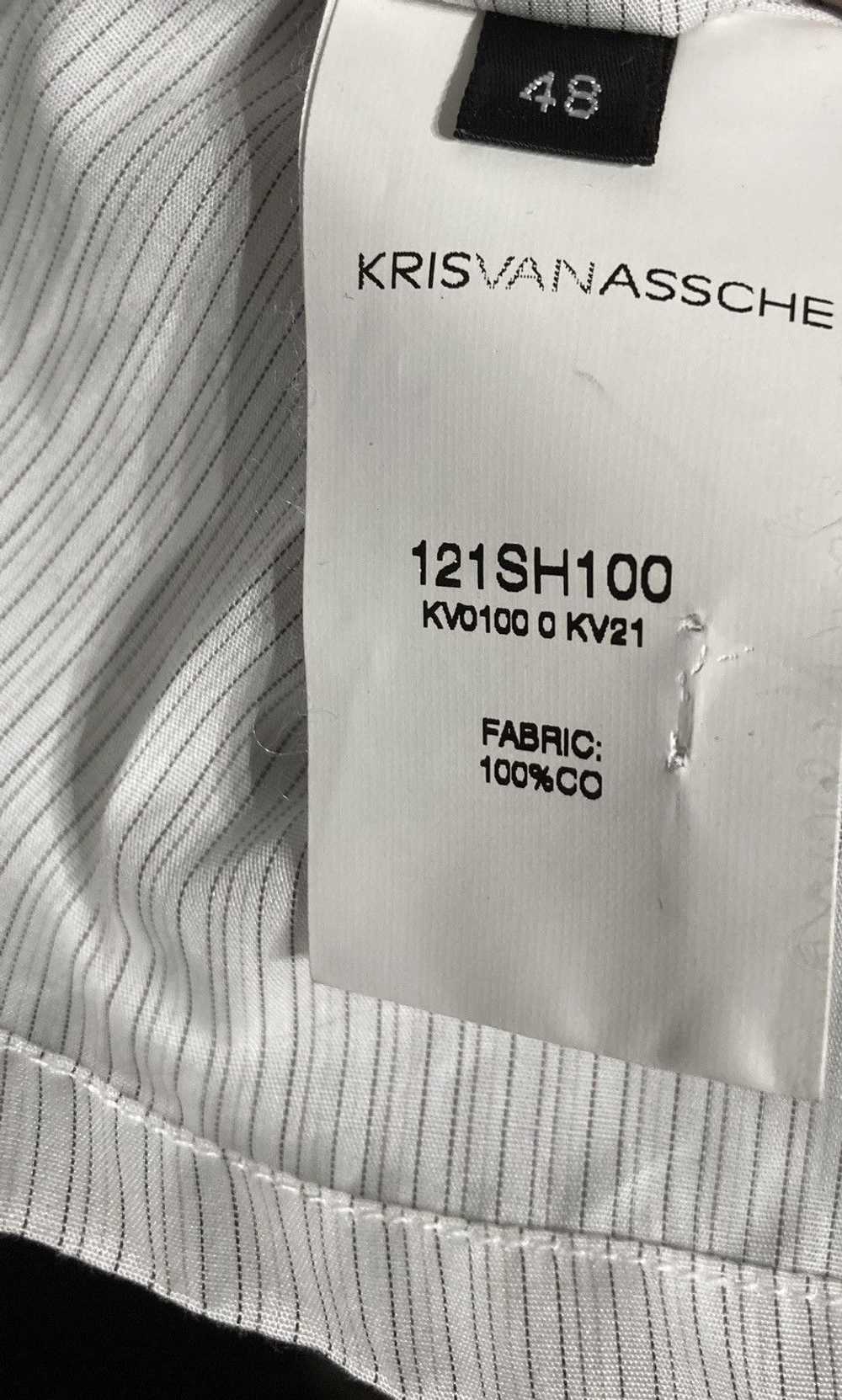 Kris Van Assche $539 STRIPED SHIRT 48 BUTTON UP S… - image 4