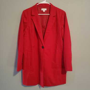 Claiborne Liz Claiborne large deep red jacket