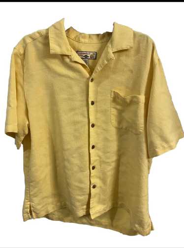 Other Caribbean Joe Mens Large Yellow Button Down 