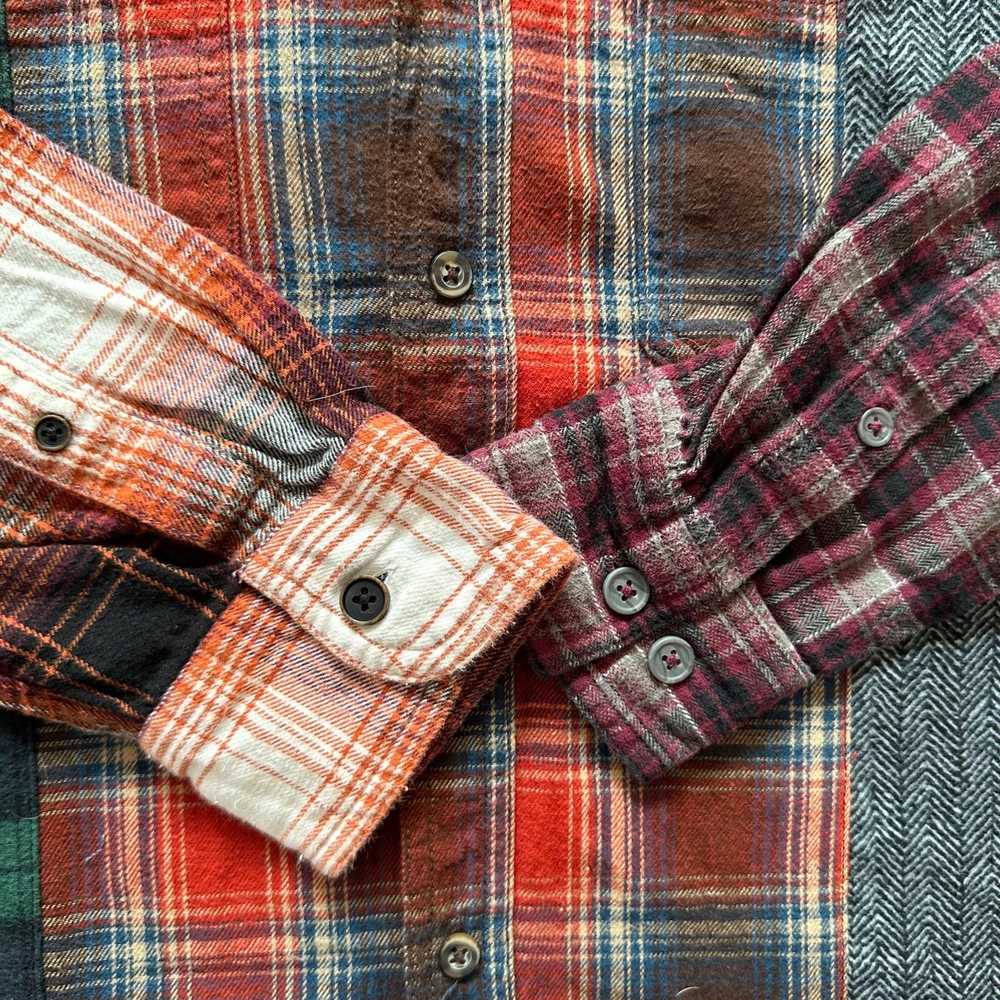 Custom × Streetwear Custom Rebuilt Flannel Shirt OOAK… - Gem