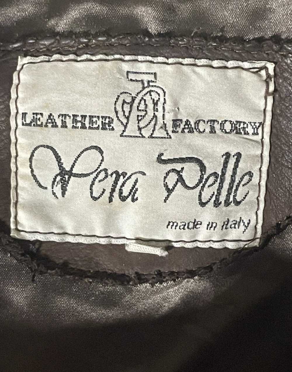 Vera Pelle Leather factory Vera pelle bomber jack… - image 6