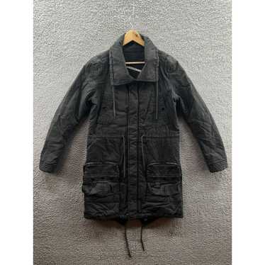 Vintage DIESEL Jacket / Rain Coat / Windbreaker Outwear / Activewear /  Jacket / Tracksuit / Track Top / Black Shell Hood / L / XL / Parka 