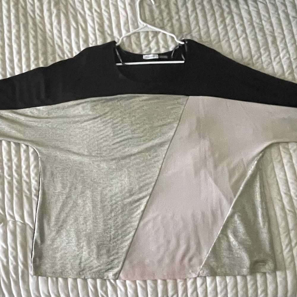 Calvin Klein Color Block Tunic Top With Sequins S… - image 1