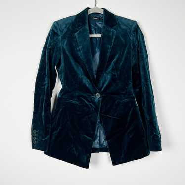 Theory Theory Power Jacket Emerald Blue One Button