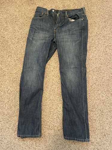31W/36L Mens Navy Bellbottom Jeans Pants New/old Vintage Deadstock 