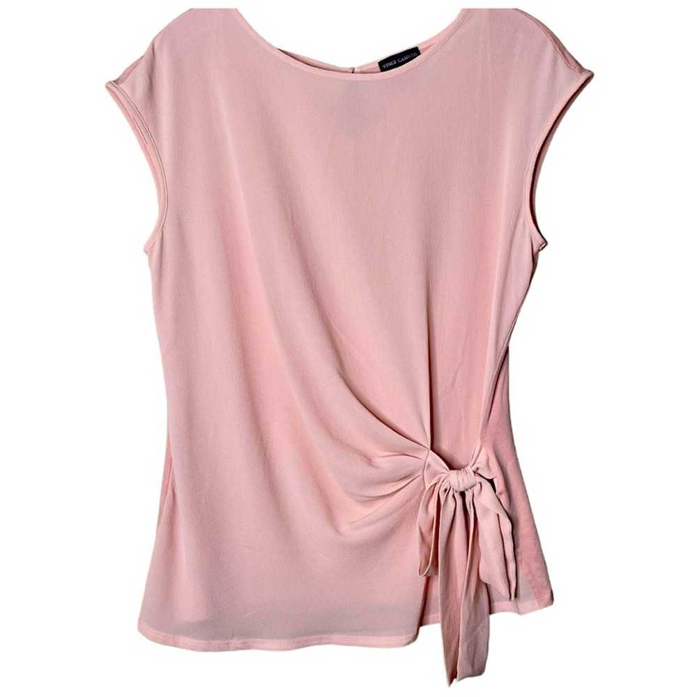 Vince Camuto Vince Camuto Pink Tie Front Blouse S… - image 2