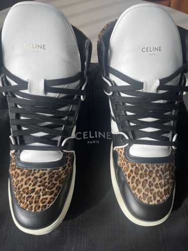 Celine Celine Leopard print high top sneakers
