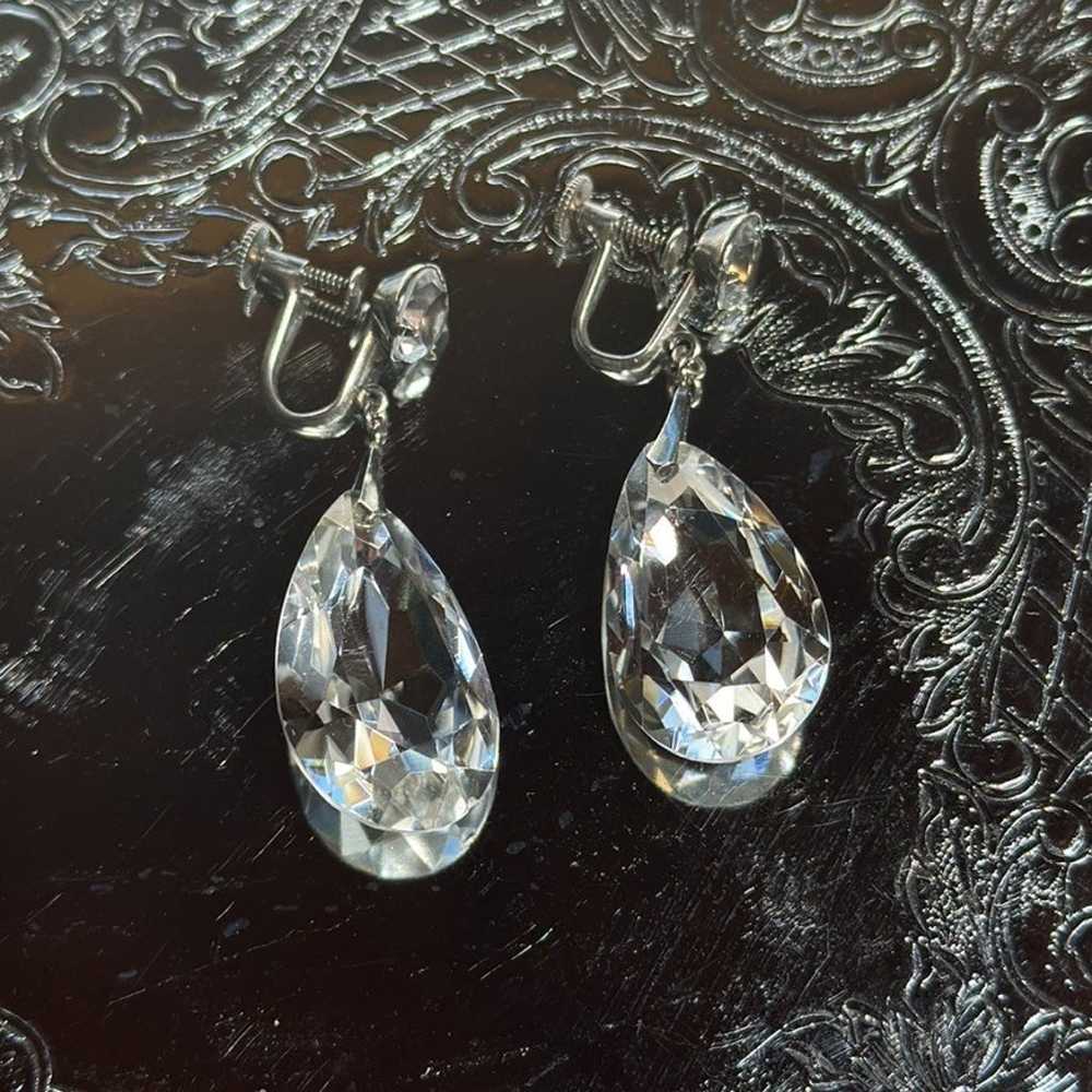 Crystal and Silver Earrings - image 5