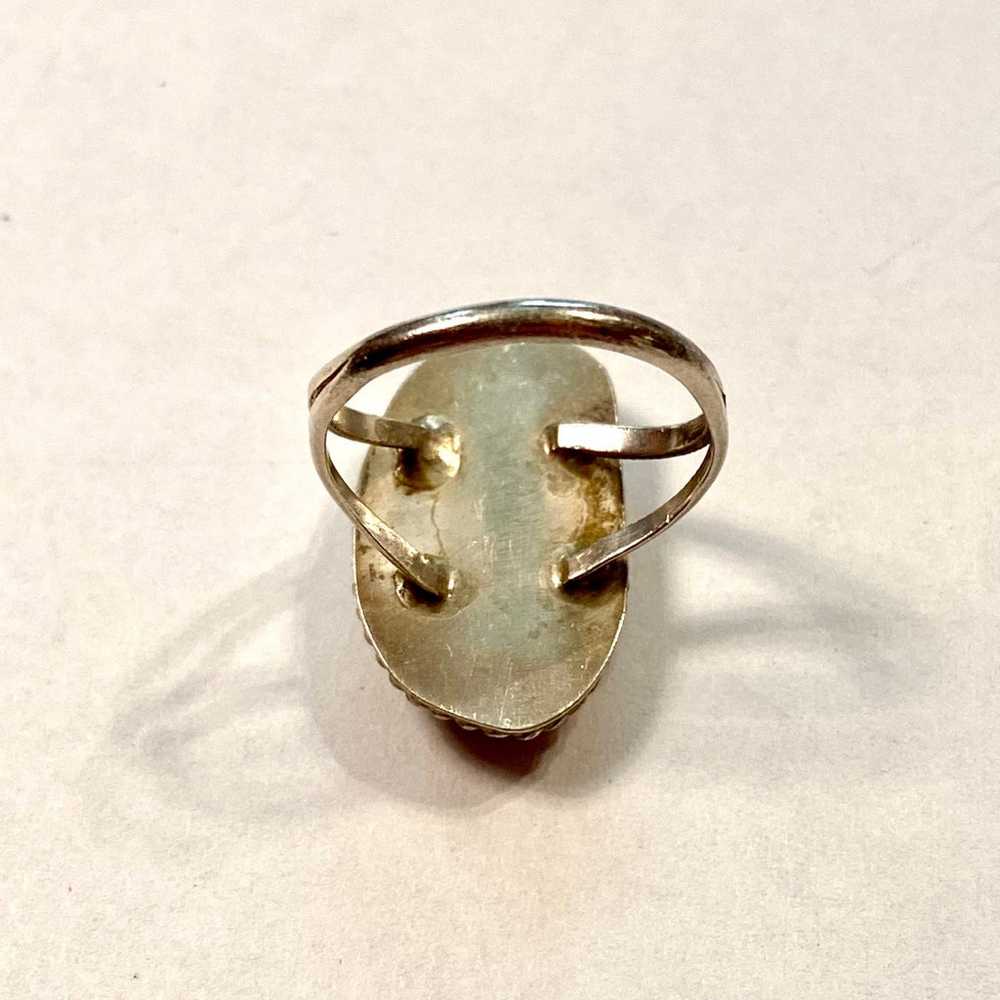 Vintage Native American Old Pawn Turquoise Ring - image 6