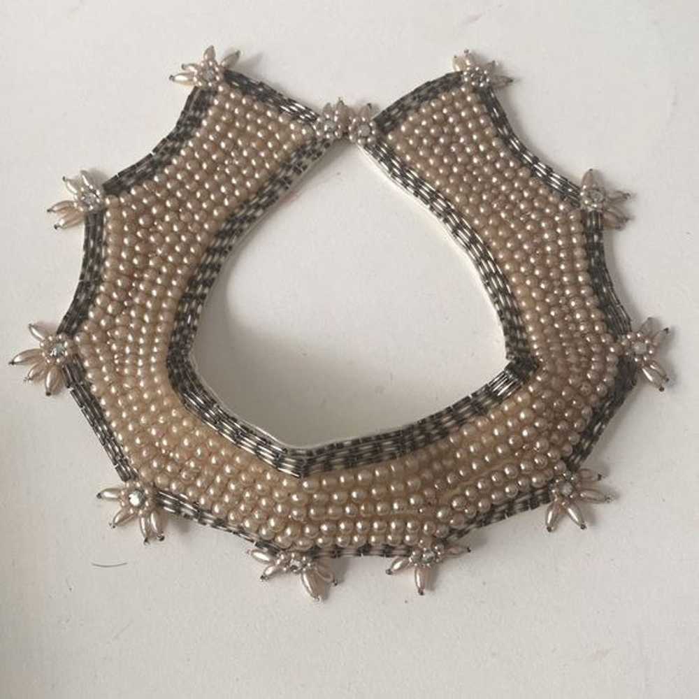 Vintage 20’s Beaded Collar Necklace Handmade in J… - image 2