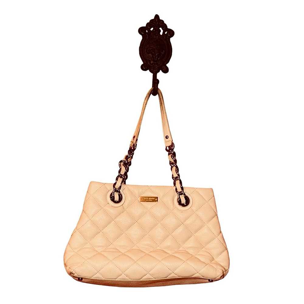 Kate Spade KATE SPADE - Cashew Quilted Leather Go… - image 1