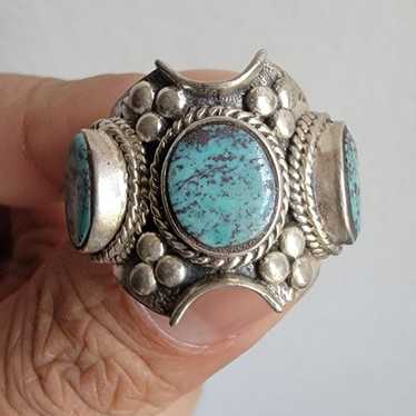 Vintage Turquoise Ring 925 silver - image 1