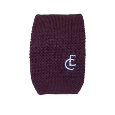 Enrico Coveri ENRICO COVERI Logo Knit Wool Slim Ti