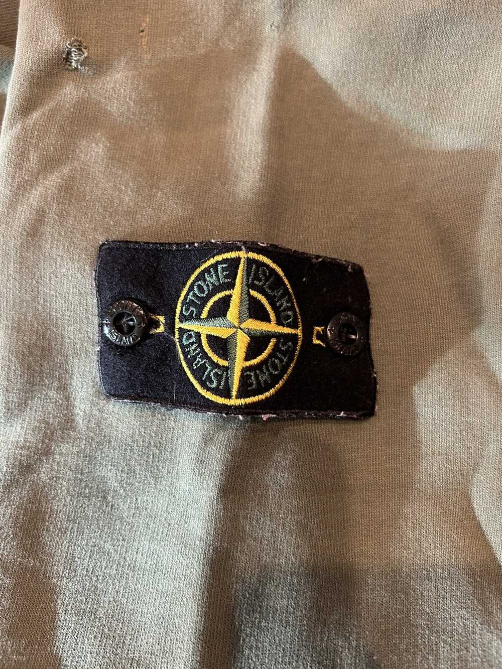 Stone Island Stone Island Green Patch Hoodie - image 3