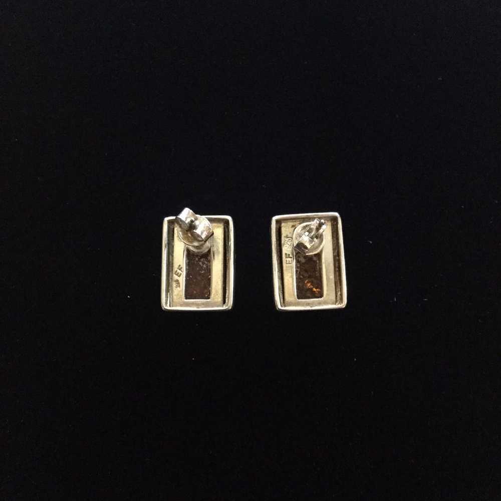 VTG Sterling Silver Earrings by Einer Fe - image 5