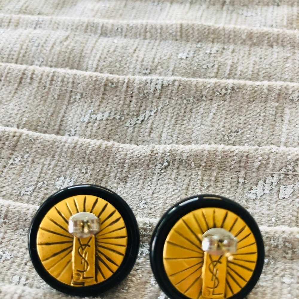 YSL pierced vintage Earrings - image 5
