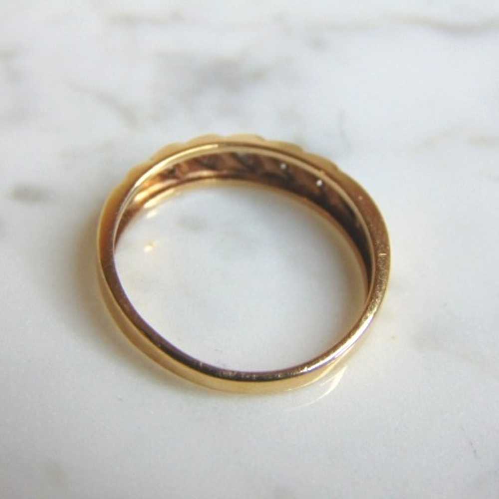 Womens 10K Gold Diamond Ring E5340 - image 3