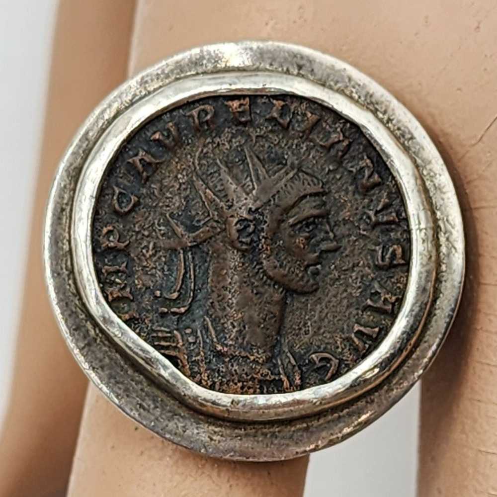 Vintage Sterling Silver With Aurelianus Bronze Ro… - image 4
