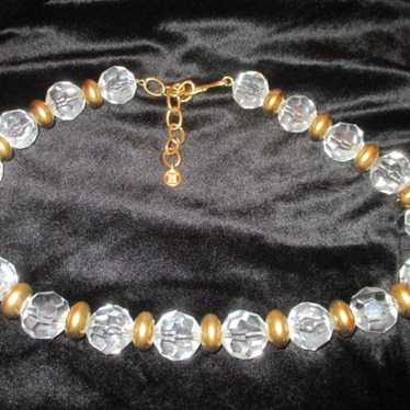 vintage Givenchy chunky runway faceted crystal be… - image 1