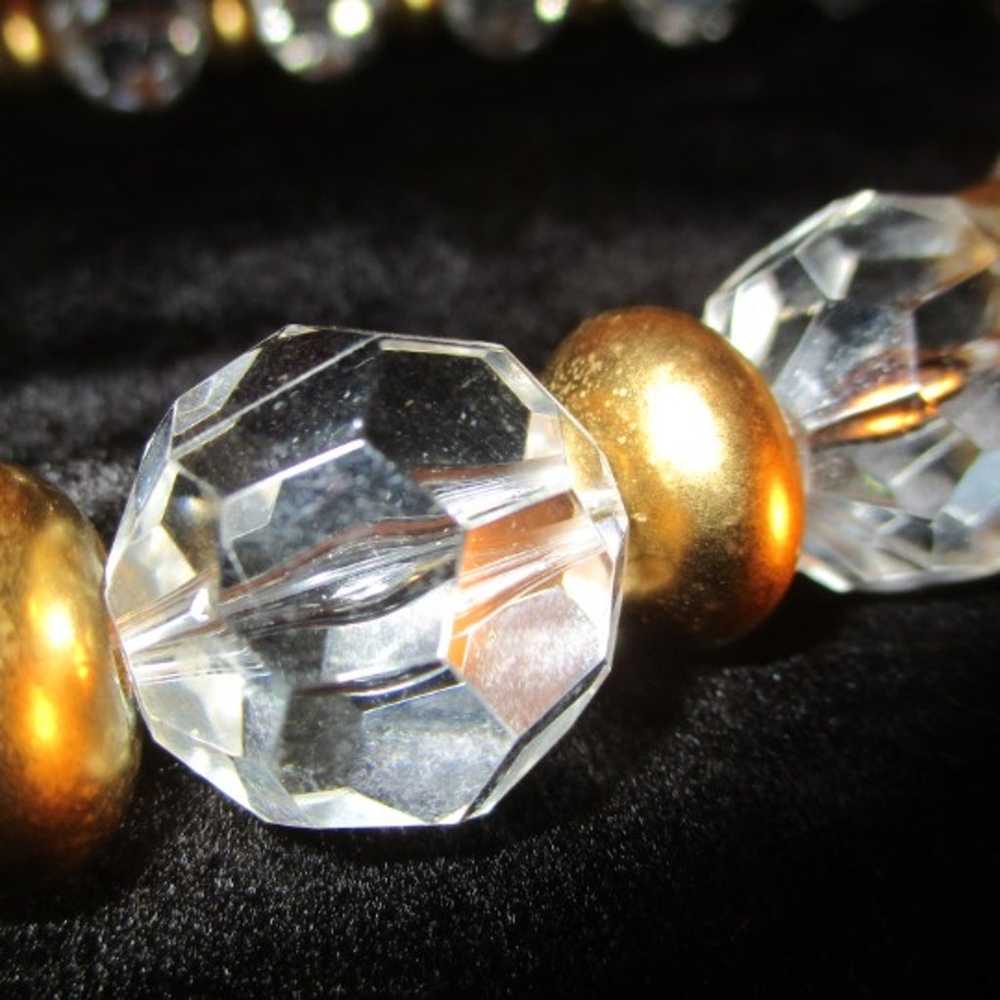 vintage Givenchy chunky runway faceted crystal be… - image 8