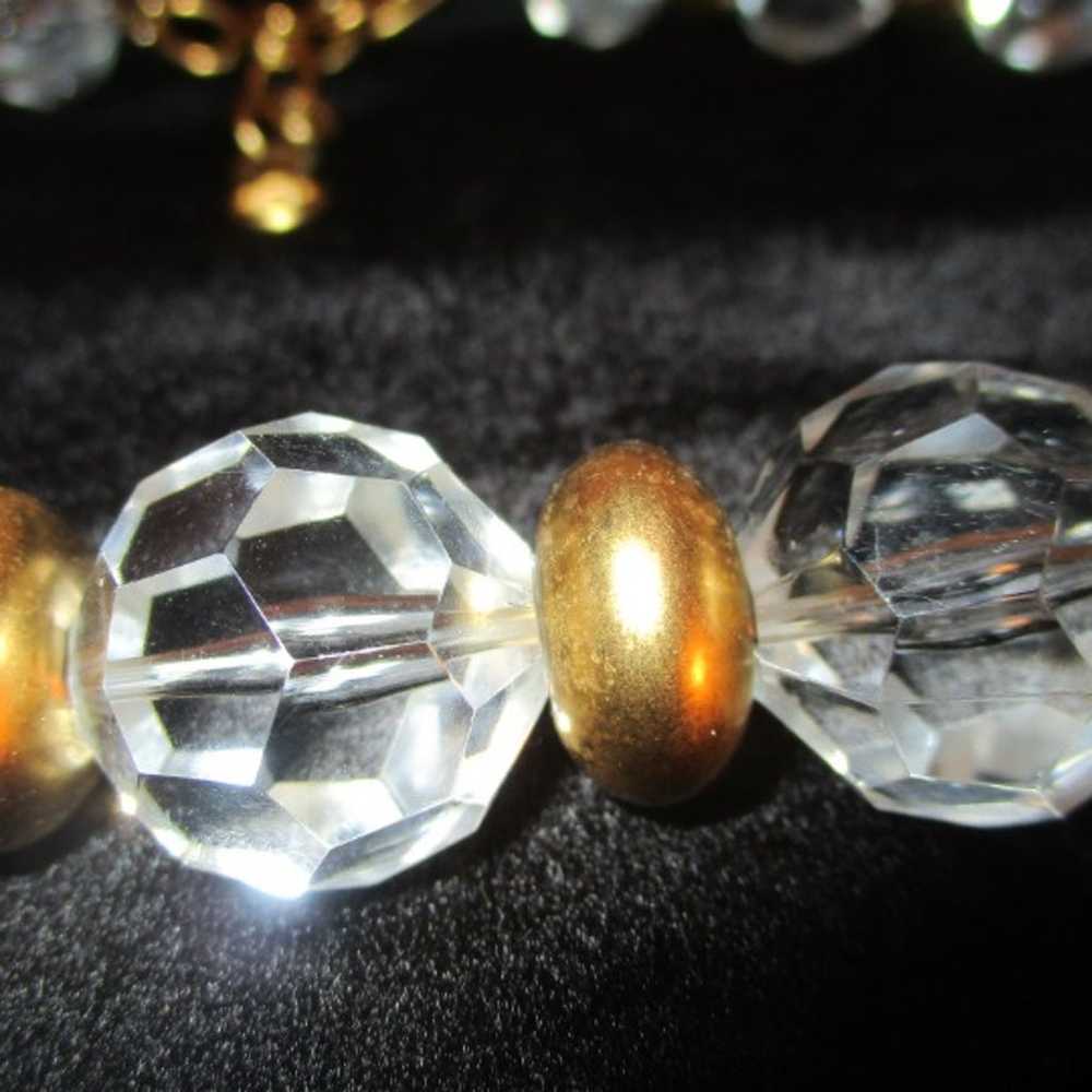 vintage Givenchy chunky runway faceted crystal be… - image 9