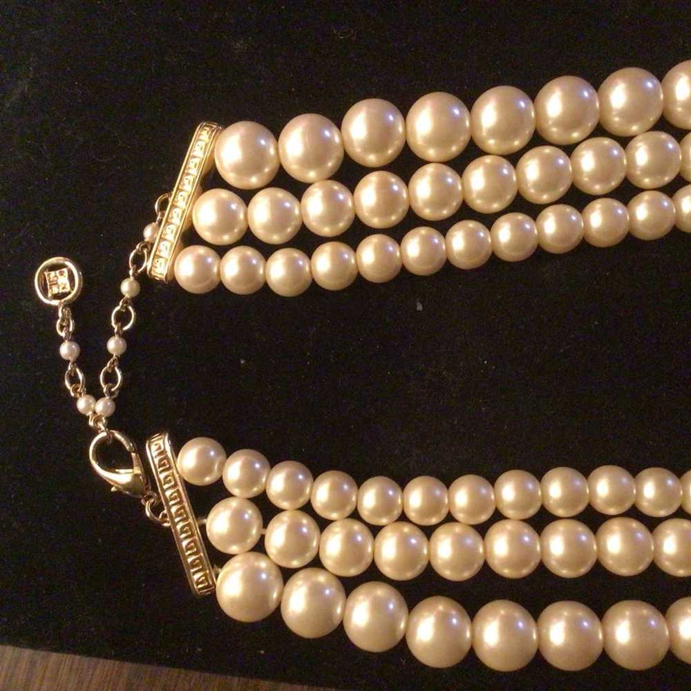 Givenchy Vintage 3 Strand Necklace - image 2