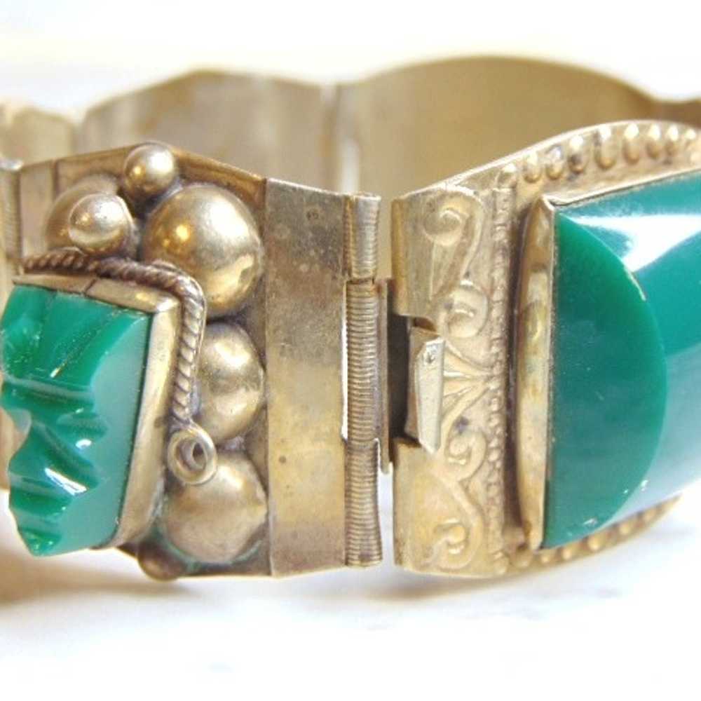Sterling Silver Mayan Bracelet E5036 - image 4