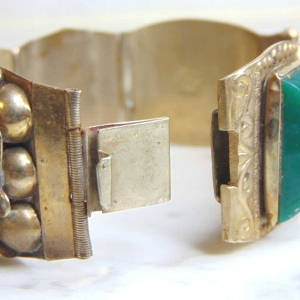 Sterling Silver Mayan Bracelet E5036 - image 5