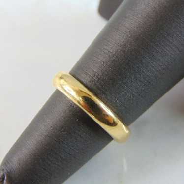 Womens 14K Yellow Gold Band Wedding Ring 4.3g E23… - image 1