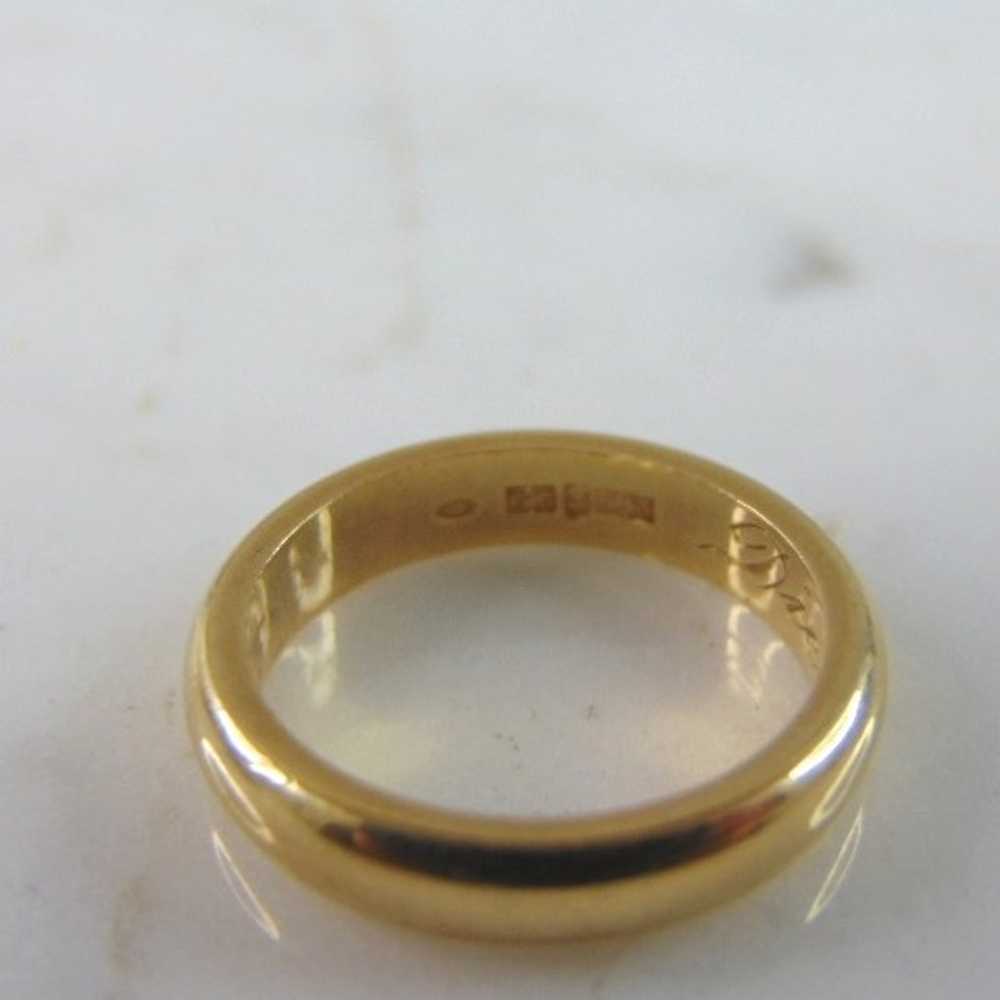 Womens 14K Yellow Gold Band Wedding Ring 4.3g E23… - image 4