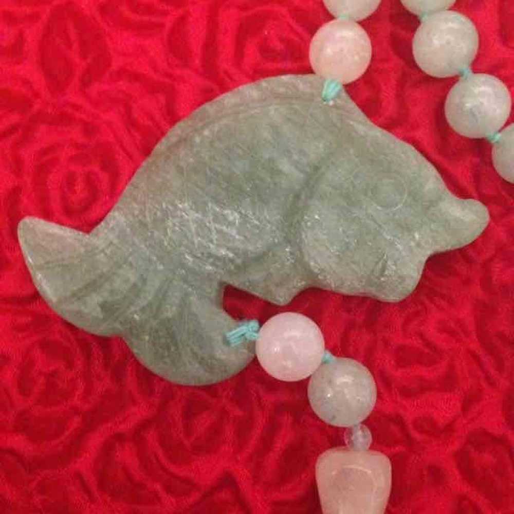Genuine Vintage Jade Necklace - image 10