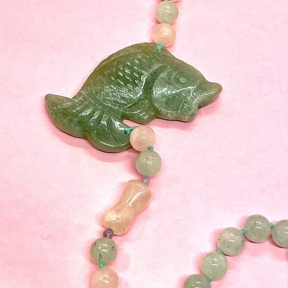 Genuine Vintage Jade Necklace - image 5