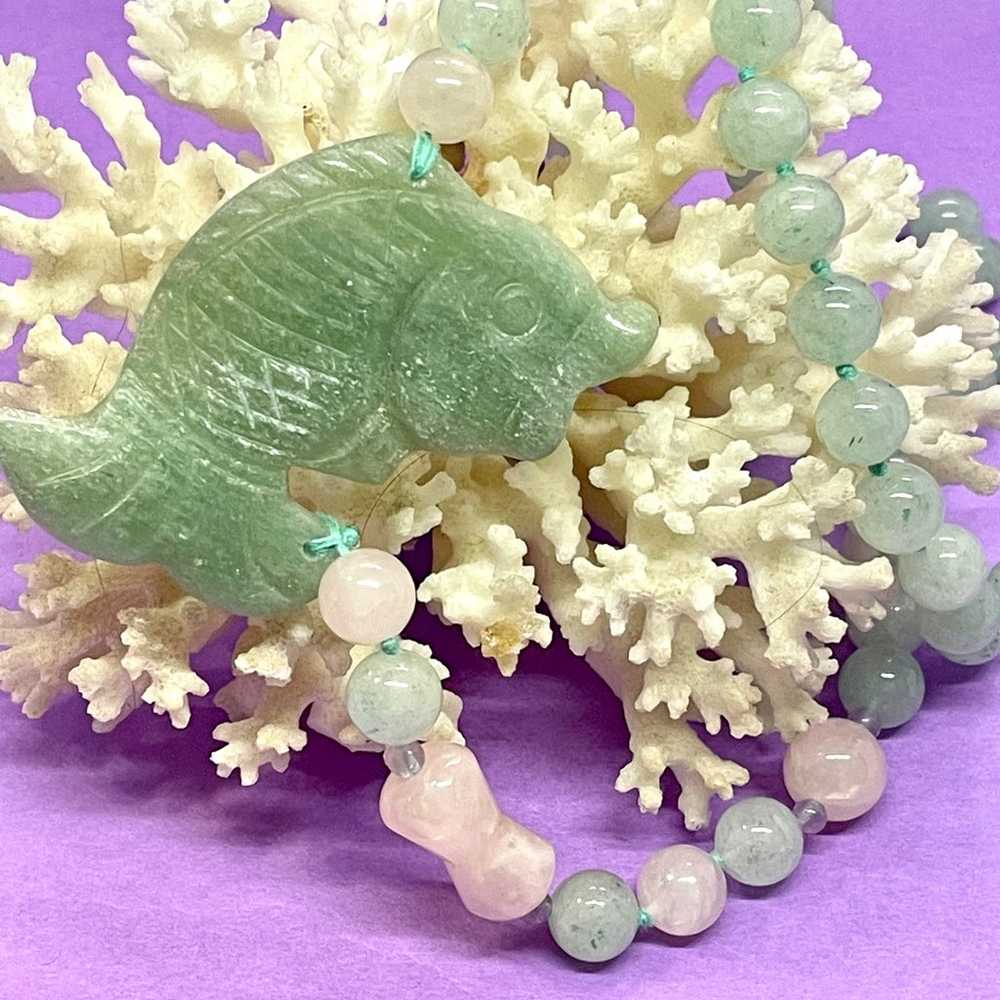 Genuine Vintage Jade Necklace - image 6
