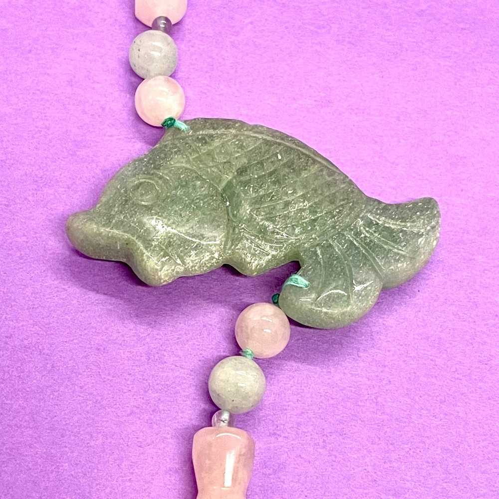 Genuine Vintage Jade Necklace - image 7