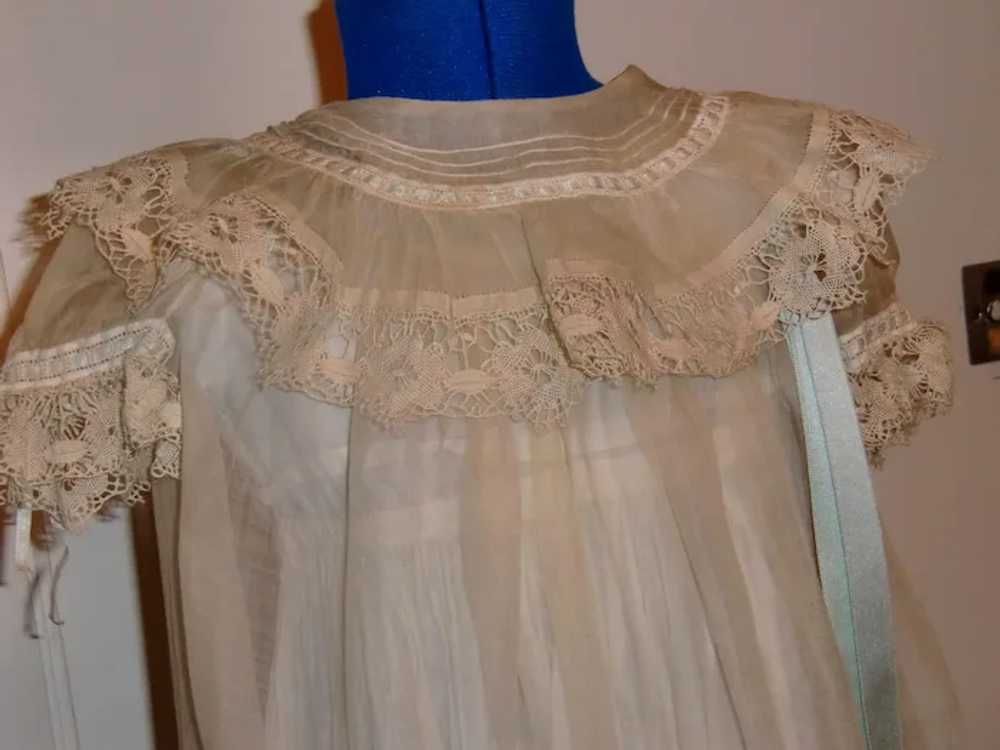 Antique  Victorian Girls Silk Dress - image 2