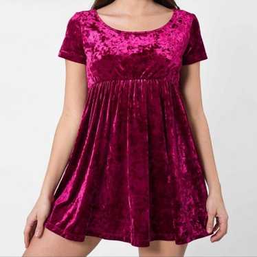 American Apparel Crushed Velvet Babydoll