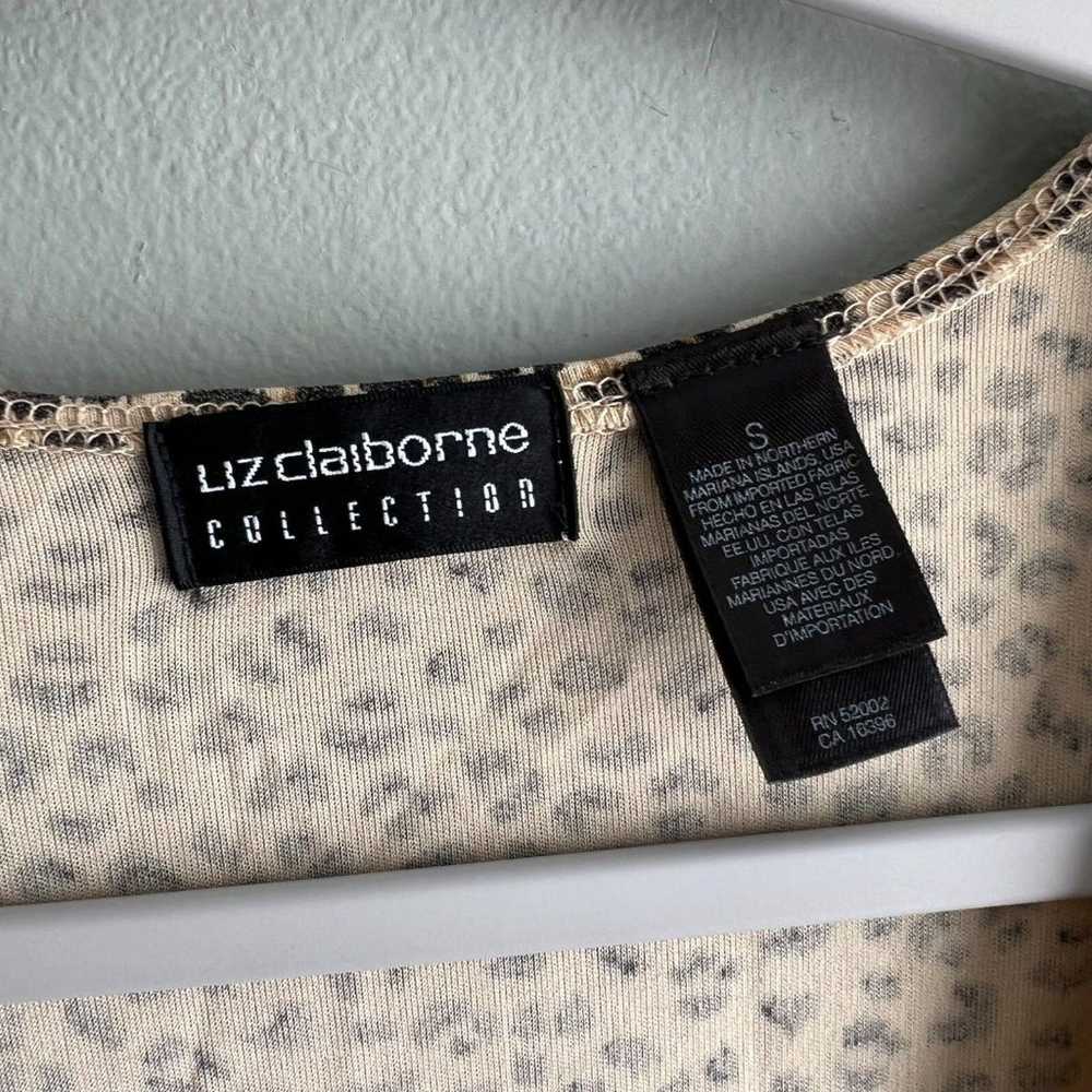 Liz Claiborne Vintage Cheetah Print Wrap Dress - … - image 6