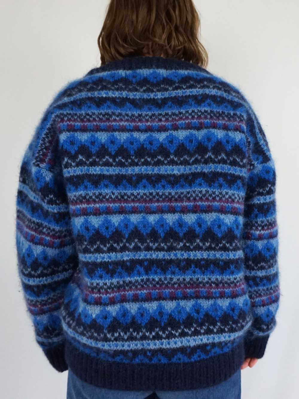 Chunky Wool Patterned Jumper - XL - image 4